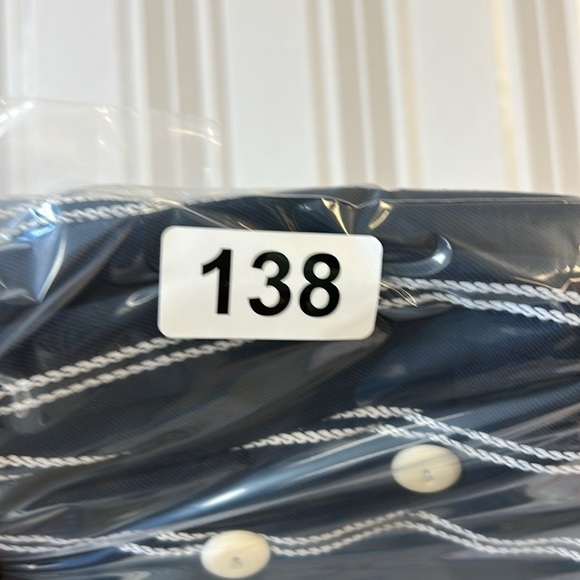 J Crew Sailor Crop Pants Womens size 8 / Navy Blue White Strips / Pocket - Picture 7 of 7